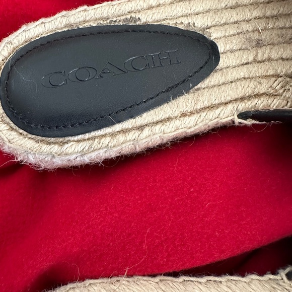 Beautiful brand new coach espadrille slides - Picture 3 of 5